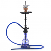 Кальян AMY Deluxe - 043 Black Blue (Luxus Shisha) (Полный комплект)