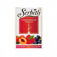 Табак для кальяна Serbetli АКЦИЗ - Raspberry Peach Blueberry (Малина Персик Черника) 50г