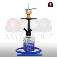 Кальян AMY Deluxe - 400R PSM Black Blue (Shutter)  (Полный комплект)
