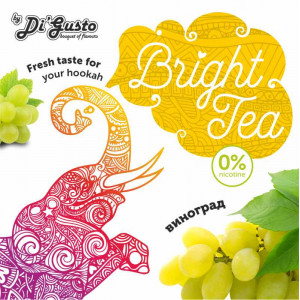 Смесь для кальяна Bright Tea  - Виноград (без никотина) 50г