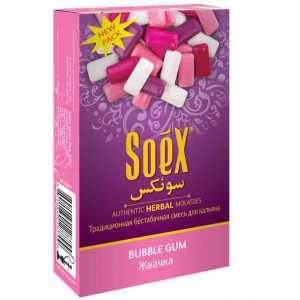 Бестабачная смесь для кальяна Soex - Bubble Gum (Жвачка) 50г