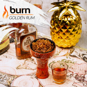 Табак для кальяна Burn Golden Rum (Терпкий ром) 200г