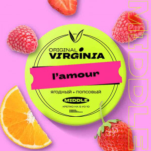 Табак для кальяна Original Virginia Middle - L`amour (Малина, Цитрус) 25г