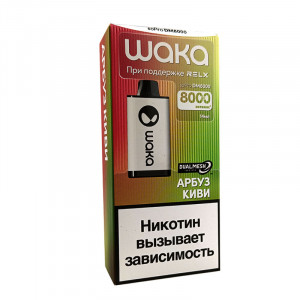 Электронная сигарета Waka DM 8000 - Watermelon Kiwi (Арбуз Киви)
