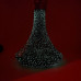 Кальян АРТ - AM 555LA Silver Black Фосфор 62см