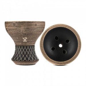 Чаша для кальяна Alpha Bowl Turk Design Black Matte (Прямоток)