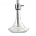 Кальян АРТ - E-200S Silver Light Glass 57см (Светящаяся колба) (Полный комплект)