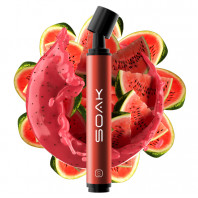 Электронная сигарета SOAK Pods S 3500T - Watermelon Smoothie (Арбузный смузи)