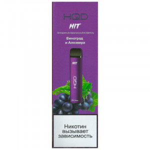 Электронная сигарета HQD HIT - Виноград Алоэ 1600т