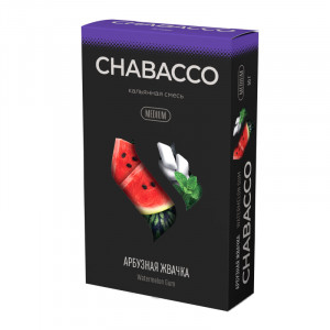 Смесь для кальяна Chabacco MEDIUM - Watermelon Gum (Арбузная жвачка) 50г