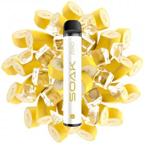 Электронная сигарета SOAK X ZERO 1500T - Cold Banana (Холодный банан)