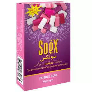 Бестабачная смесь для кальяна Soex - Bubble Gum (Жвачка) 50г