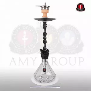 Кальян AMY Deluxe - 063 PSM BK-TR (ALU DIAMOND)  (Полный комплект)