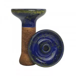 Чаша для кальяна Облако - Phunnel M Glaze Top Сине Желтая