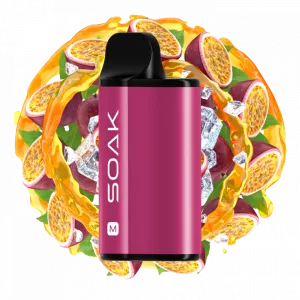 Электронная сигарета SOAK M 4000T - Fresh Passion Fruit (Свежая маракуйя)