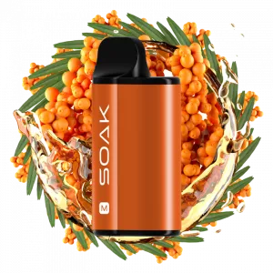 Электронная сигарета SOAK M 4000T - Sea Buckthorn Tea (Облепиховый чай)