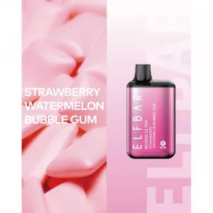 Электронная сигарета Elf Bar BC Ultra 5000Т - Strawberry Watermelon Bubble Gum (Клубника Арбуз Жвачка)