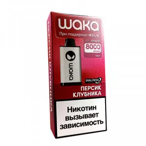 Электронная сигарета Waka DM 8000 - Peach Strawberry (Персик Клубника)