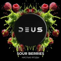Табак для кальяна Deus - Sour Berries (Кислая малина клубника черешня) 30г
