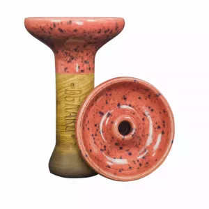 Чаша для кальяна Облако - Phunnel M Glaze Top Кирпичная с точками
