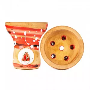 Чаша для кальяна Kong Hookah - Turkish Boy Space Red Black White Crap Прямоток