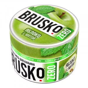 Смесь для кальяна BRUSKO ZERO - Яблоко с мятой 50г