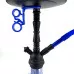 Кальян AMY Deluxe - 058 PSMBK Blue (Middle Zoom)  (Полный комплект)