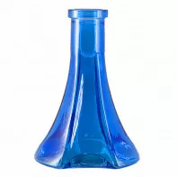 Колба для кальяна Vessel Glass - Пирамида голубая 28см