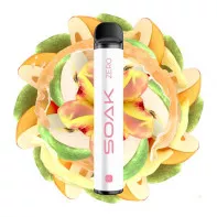 Электронная сигарета SOAK X ZERO 2200T - Apple Peach Bonbon (Яблоко Персик)