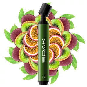 Электронная сигарета SOAK Pods S 2500T - Kiwi Passion Fruit (Киви маракуйя)