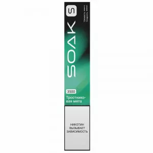 Электронная сигарета SOAK Pods S2 3500T - Cane Mint (Тростниковая мята)