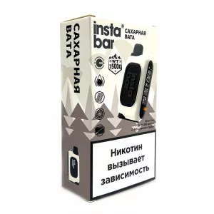 Электронная сигарета PLONQ INSTABAR 15000 - Сахарная вата