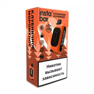 Электронная сигарета PLONQ INSTABAR 15000 - Клубничное мороженое