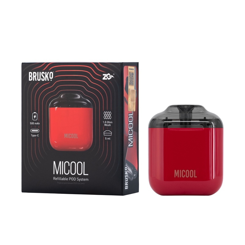 POD-система Brusko ZQ Micool (Красный) 500mAh