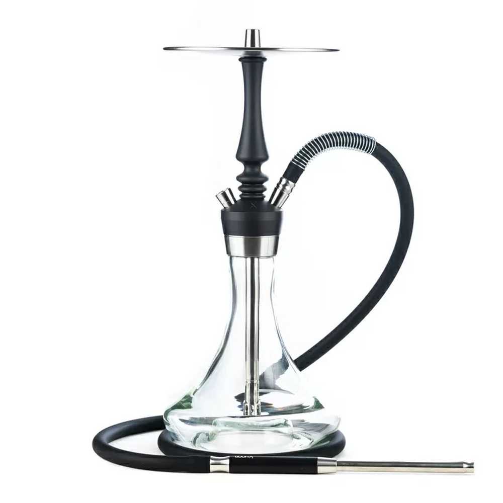 Кальян Hoob - Mars Pro Mini Black /  Silver 44 см (без колбы)